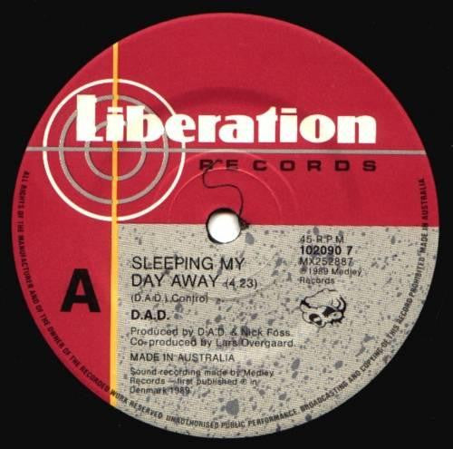 D*A*D* : Sleeping My Day Away (7", Single)
