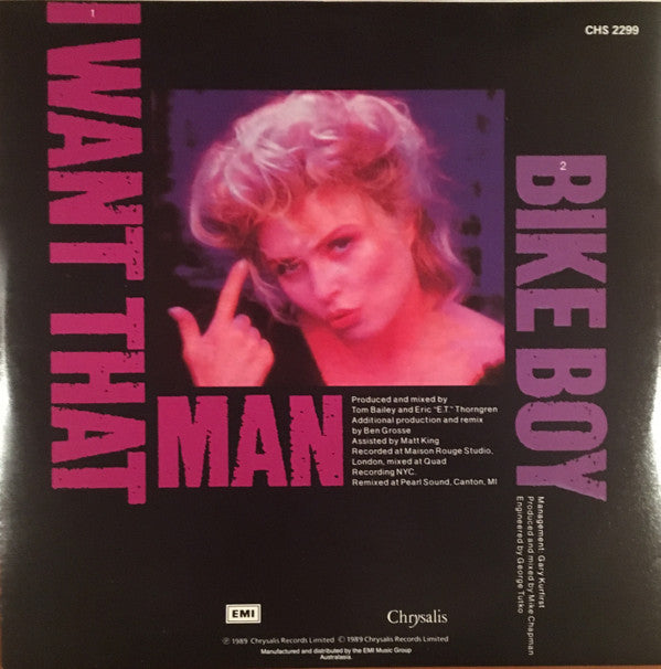 Deborah Harry : I Want That Man (7", Single)