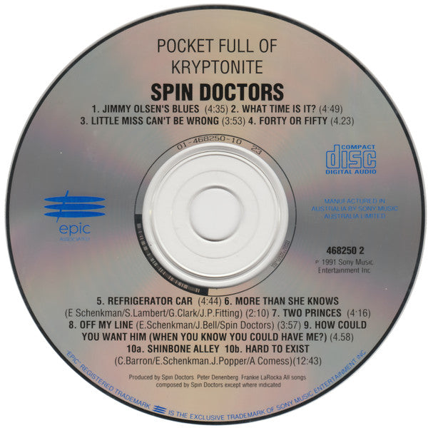 Spin Doctors : Pocket Full Of Kryptonite (CD, Album)