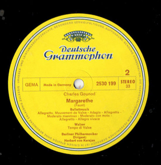 Offenbach* / Gounod* - Berliner Philharmoniker • Herbert von Karajan : Gaîté Parisienne / Ballettmusik Und Walzer Aus Margarete (Faust) (LP)