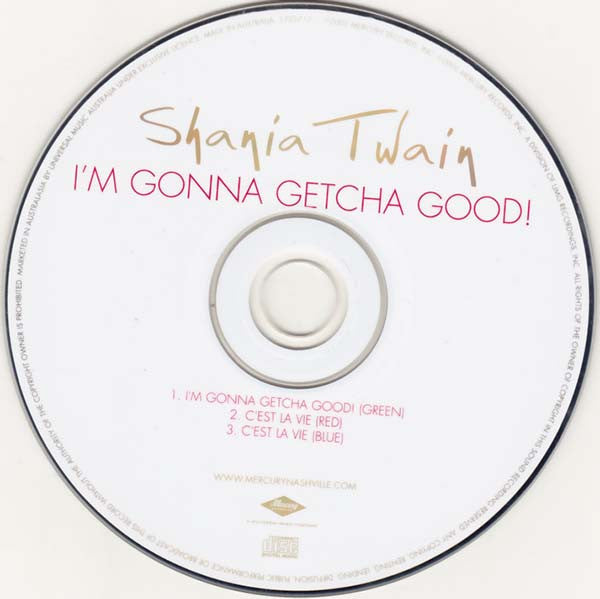 Shania Twain : I'm Gonna Getcha Good! (CD, Maxi)