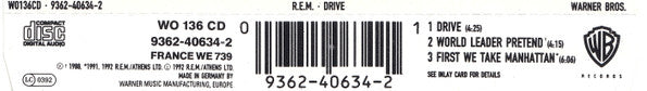 R.E.M. : Drive (CD, Single)