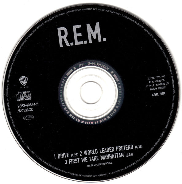 R.E.M. : Drive (CD, Single)