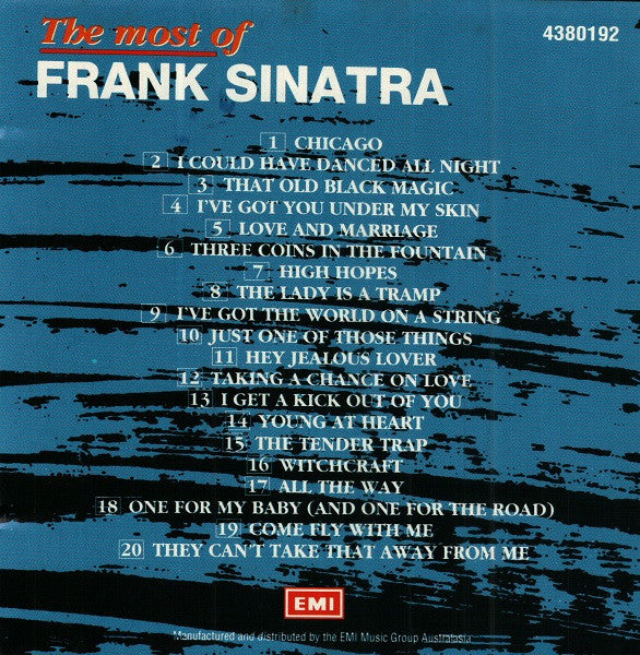 Frank Sinatra : The Most Of Frank Sinatra (CD, Comp)