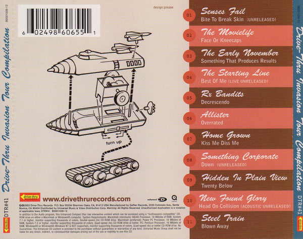 Various : Drive-Thru Invasion Tour Compilation (CD, Comp, Enh)