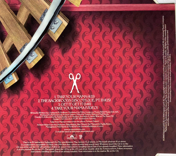 Scissor Sisters : Take Your Mama (CD, Maxi, Enh)