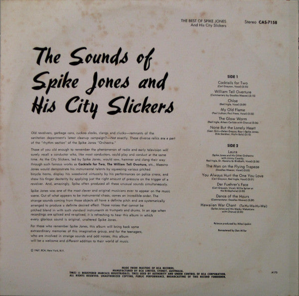 Spike Jones : The Best Of Spike Jones (LP, Comp, RE)