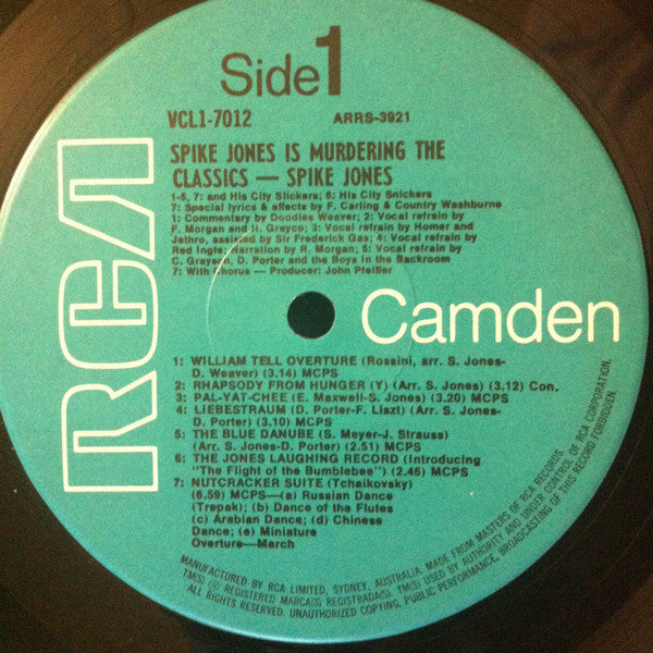 Spike Jones And His City Slickers : Spike Jones Is Murdering The Classics (LP, Comp)