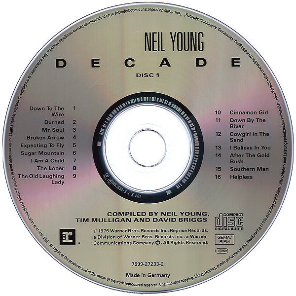 Neil Young : Decade (2xCD, Comp, RE)
