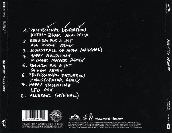 Miss Kittin : Mixing Me (CD, EP, Mixed)