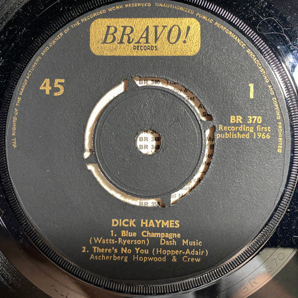 Dick Haymes : Blue Champagne (7", EP)