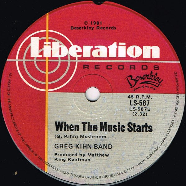 Greg Kihn Band : The Breakup Song (They Don't Write 'Em) (7", Single)