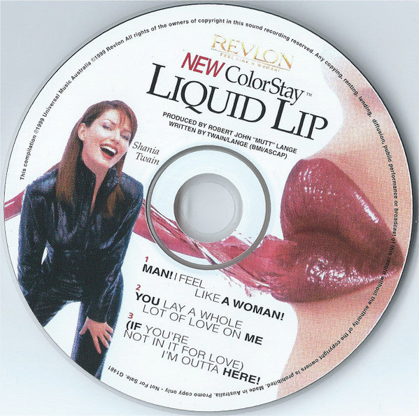 Shania Twain : Revlon - Feel Like A Woman! (CD, Single, Promo)