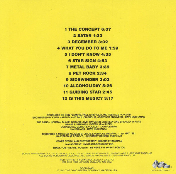 Teenage Fanclub : Bandwagonesque (CD, Album)
