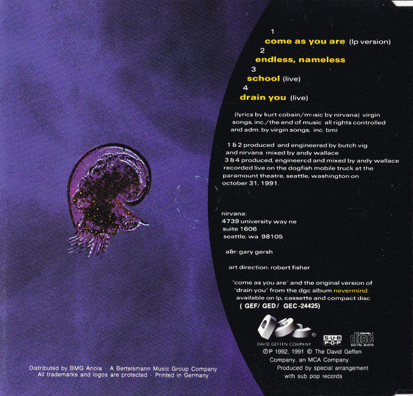 Nirvana : Come As You Are (CD, Maxi)