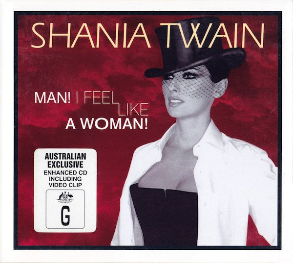Shania Twain : Man! I Feel Like A Woman! (CD, Single, Enh, Dig)