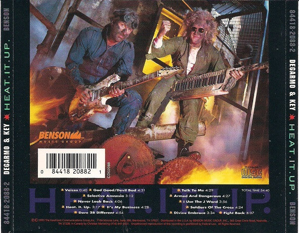 DeGarmo & Key : Heat. It. Up. (CD, Album)