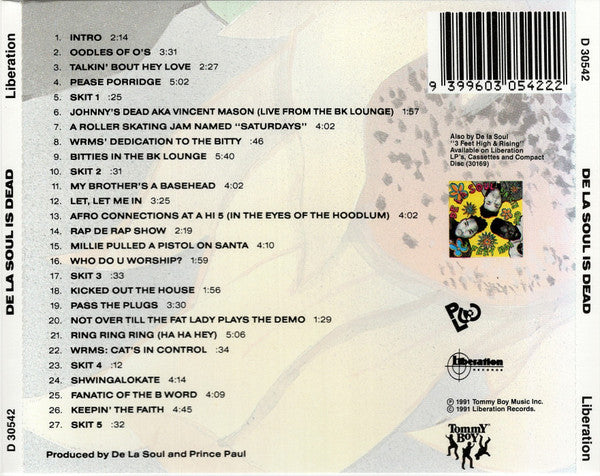 De La Soul : De La Soul Is Dead (CD, Album)