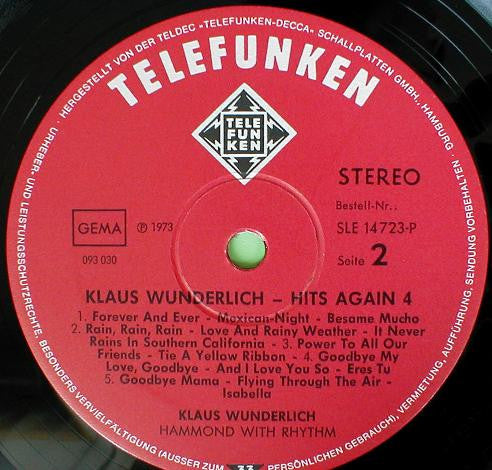 Klaus Wunderlich : Hits Again 4 (LP)