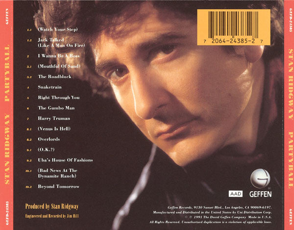 Stan Ridgway : Partyball (CD, Album)