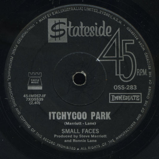 Small Faces : Itchycoo Park (7", Single, Mono)