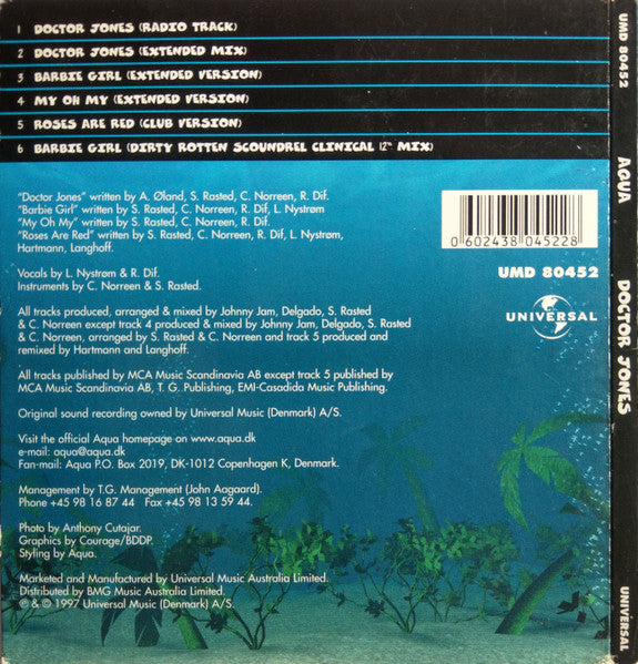 Aqua : Doctor Jones (CD, Single, Dig)