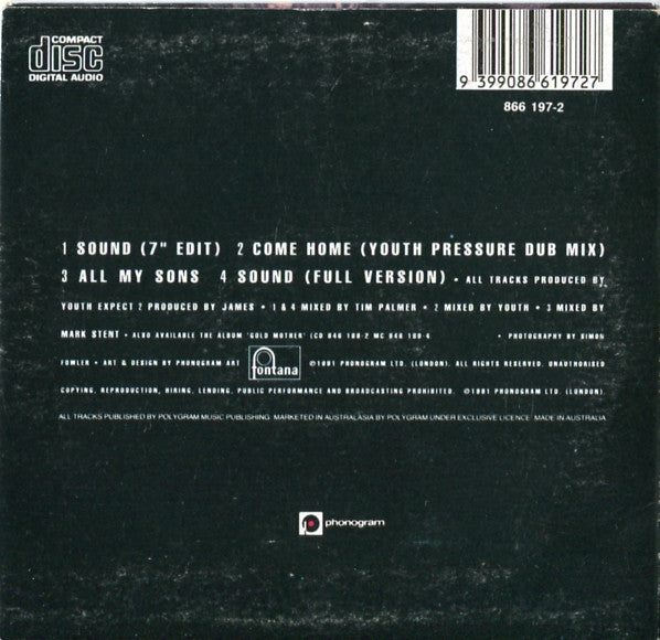 James : Sound (CD, Single, Car)