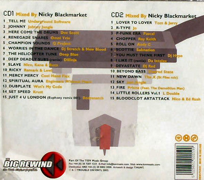 Nicky Blackmarket : The Big Rewind (2xCD, Mixed)