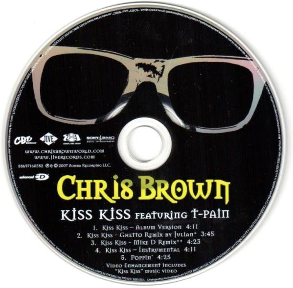 Chris Brown (4) Featuring T-Pain : Kiss Kiss (CD, Single, Enh)