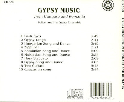 Zoltan And His Gypsy Ensemble : Gypsy Music From Hungary And Romania (CD, Album)