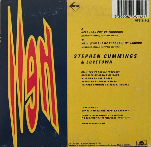 Stephen Cummings : Hell (You've Put Me Through) (CD, Single)
