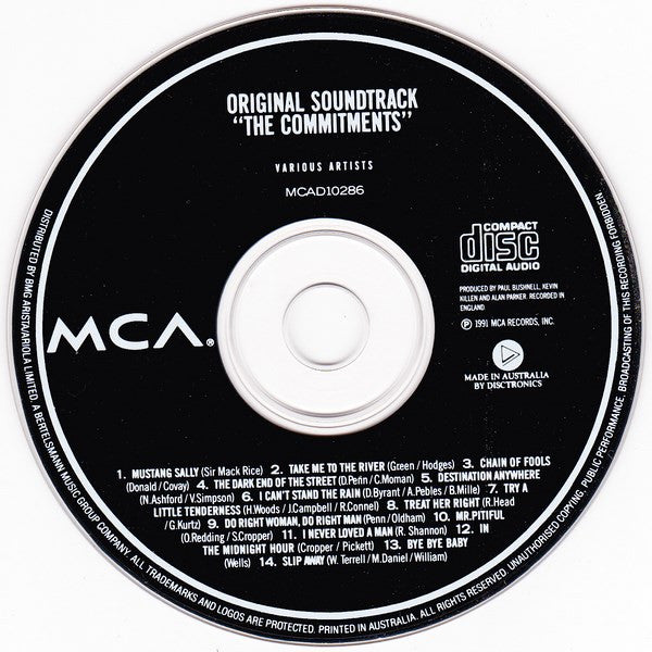 The Commitments : The Commitments (Original Motion Picture Soundtrack) (CD, Album)