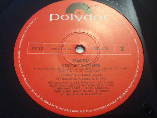 Godley & Creme : Ismism (LP, Album)