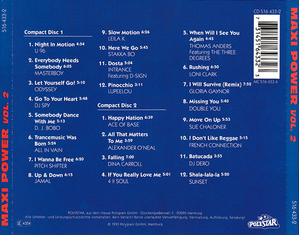 Various : Maxi Power Vol. 2 (2xCD, Comp)