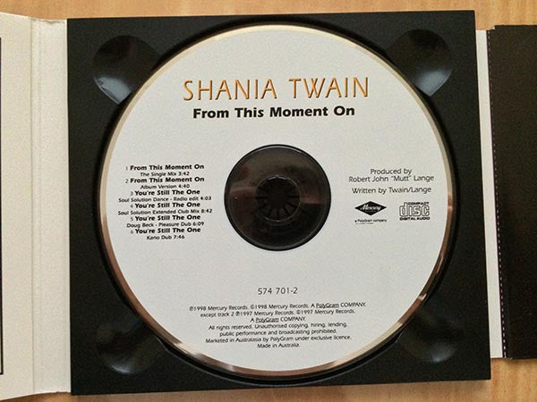 Shania Twain : From This Moment On (CD, Maxi, Dig)