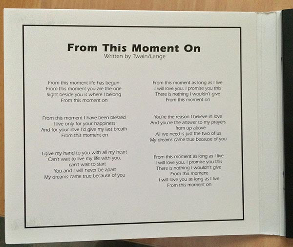 Shania Twain : From This Moment On (CD, Maxi, Dig)