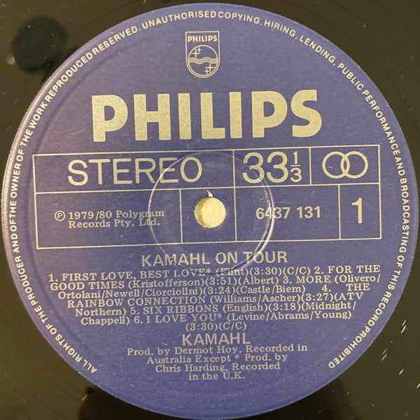 Kamahl : Kamahl On Tour (LP, Album)