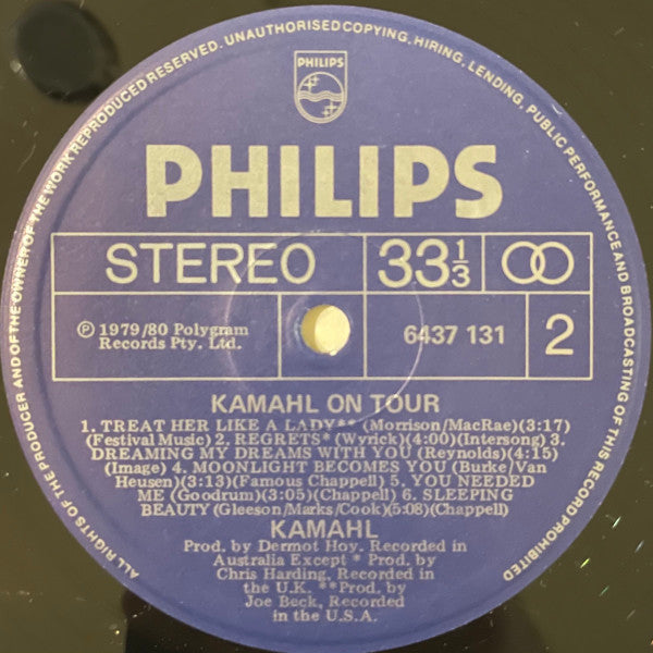 Kamahl : Kamahl On Tour (LP, Album)