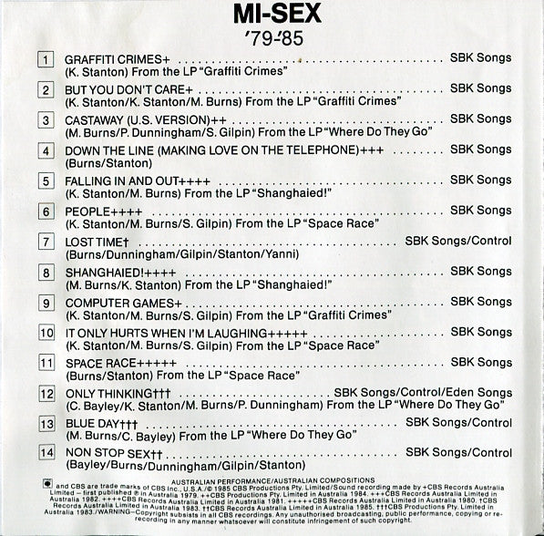 Mi-Sex : '79-'85 (CD, Comp, RE)