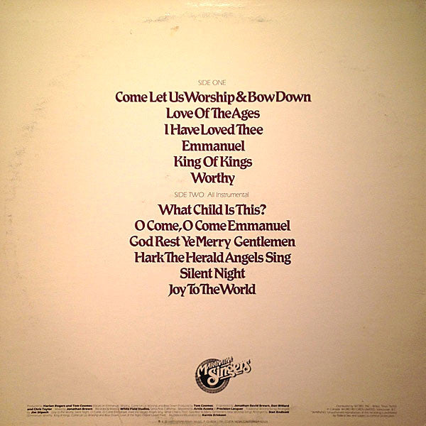 Maranatha! Singers* & Praise Strings : Emmanuel, A Christmas Praise Album (LP, Album)