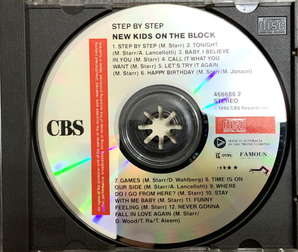 New Kids On The Block : Step By Step (CD, Album)