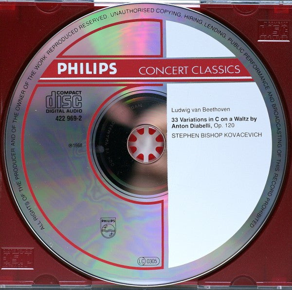 Beethoven* - Stephen Bishop Kovacevich* : Diabelli Variations (CD, Album)