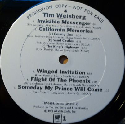 Tim Weisberg : 4 (LP, Album, Promo)