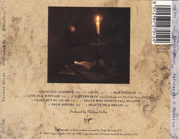 Thomas Dolby : Astronauts & Heretics (CD, Album)