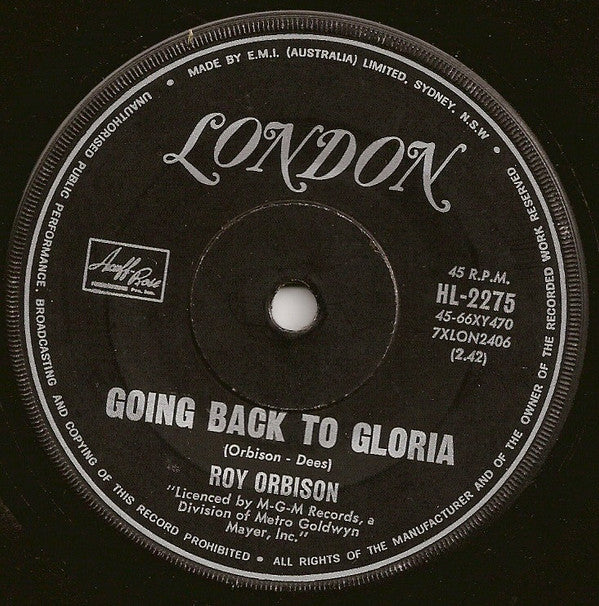 Roy Orbison : Communication Breakdown / Going Back To Gloria (7", Single)