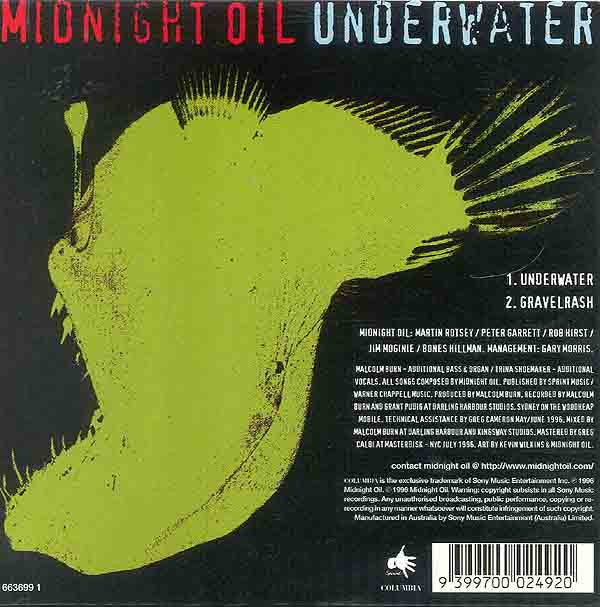 Midnight Oil : Underwater (CD, Single)
