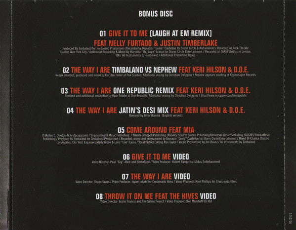 Timbaland : Shock Value (CD, Album + CD, Comp, Enh)