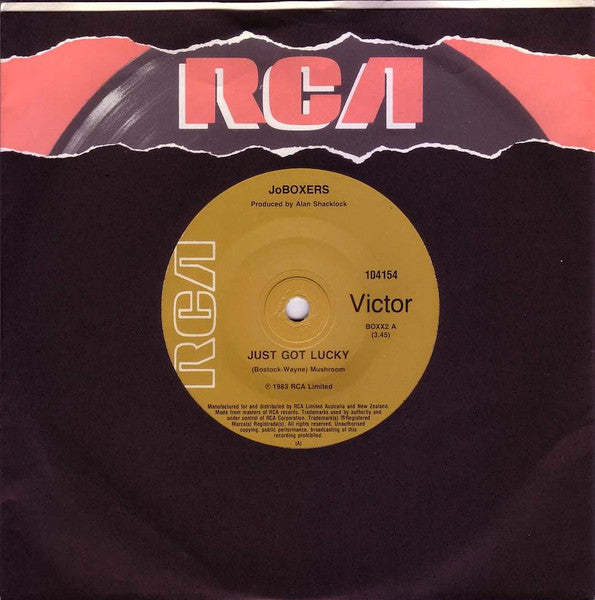 JoBoxers : Just Got Lucky (7", Single)