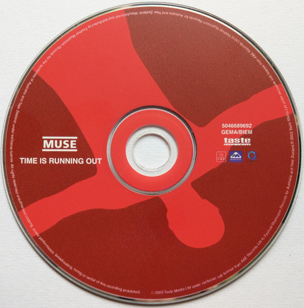 Muse : Time Is Running Out (CD, Single, Ltd)