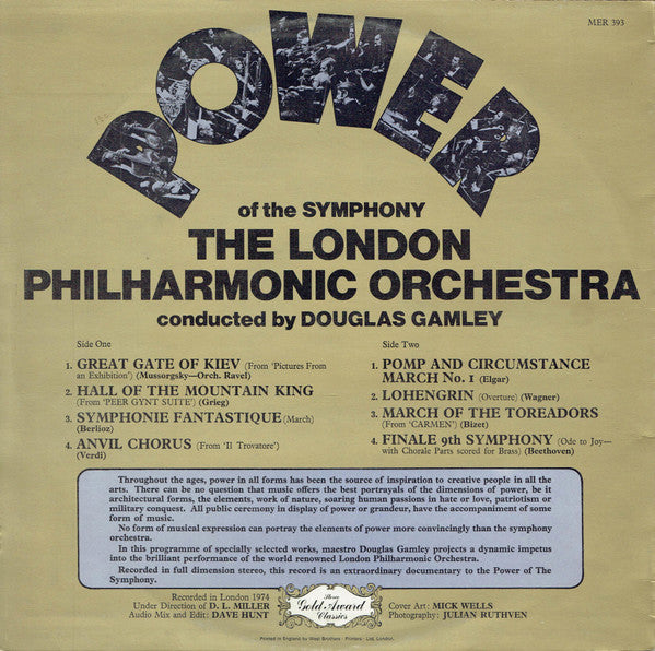 The London Philharmonic Orchestra* : Power Of The Symphony (LP)